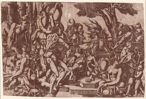 Áldozat Priapusnak alkotó: Antonio Fantuzzi after Rosso Fiorentino