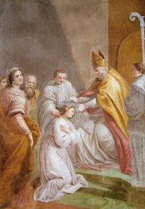 Szent Liberata felszentelése alkotó: Antonio Fedi
