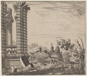 Táj romokkal alkotó: Antonio Francesco Lucini