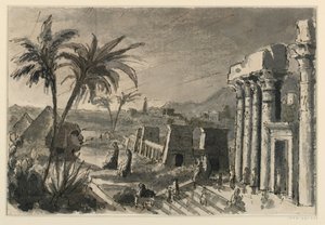 Színpadtervezés, egyiptomi város