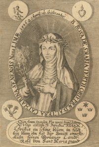 Limai Szent Rózsa, 1668. alkotó: Antonio González de Acuña