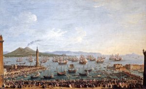 III. Károly spanyol és nápolyi király távozása Nápolyból 1759.