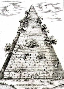 Caius Cestius piramisa Kr.e. 12 körül épült, Róma