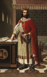 I. Ferdinánd león király portréja (1016-1065) (I. León-i Ferdinánd portréja a nagynak nevezett) Antonio Maffei Rosal festménye (1817-1868) 1855 Palacio de las Cortes, Madrid alkotó: Antonio Maffei Rosal