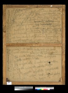 A festmény hátoldala Reflexiók, 1918-20 alkotó: Antonio Mancini
