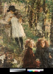 Reflexiók (reflexiók) Antonio Mancini (1852-1930) festménye 1920 Magángyűjtemény alkotó: Antonio Mancini