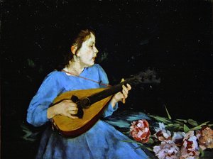 A mandolinjátékos (olaj, vászon)