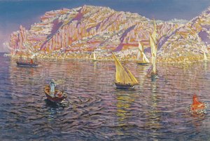 Kilátás a Palma de Mallorcai-öbölre