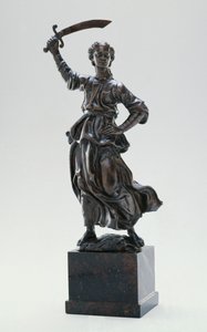 Judit, 1470 körül (bronz aranyozás nyomaival) alkotó: Antonio Pollaiuolo