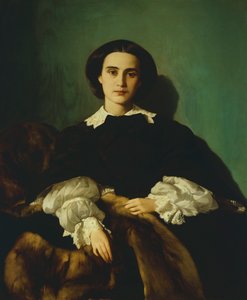 Antonio Puccinelli (1822-1897) Morrocchi nemesasszony portréja, kb. 1858, olaj, vászon