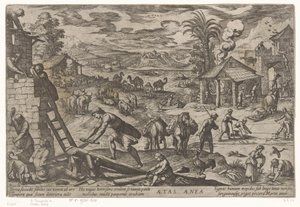 Bronzkor Aetas aenea (cím a tárgyon) A világ négy kora (sorozat címe) alkotó: Antonio Tempesta
