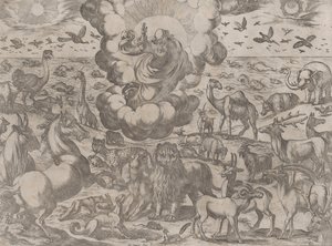 Isten teremtette az állatokat, kb. 1590-1630. alkotó: Antonio Tempesta