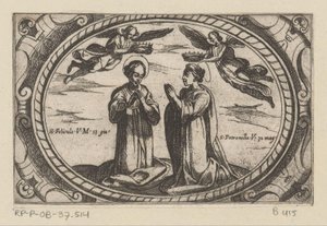 H. Felicula in H. Petronilla Román martelaressen (sorozat címe) Imagini di many virgini Rome nel martyrio (sorozat címe) alkotó: Antonio Tempesta