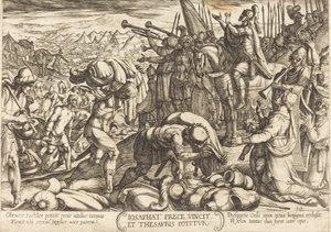 Josapát hálát ad Istennek a győzelméért alkotó: Antonio Tempesta