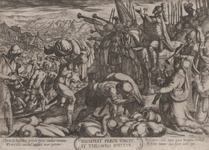 22. tábla: Józsafát hálát ad Istennek győzelméért, a Régi csaták... c. 1590-kb. 1610. alkotó: Antonio Tempesta