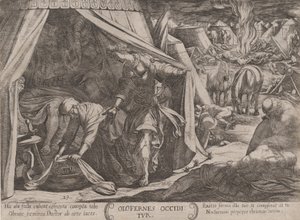 23. tábla: Judith és Holofernes, az Ószövetség csatáiból, kb...., kb. 1590-kb. 1610. alkotó: Antonio Tempesta