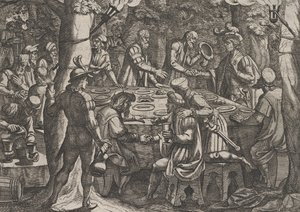 4. tábla: Civilis elmondja a holland véneknek, hogy a romák rabszolgákként kezelik őket..., 1611. alkotó: Antonio Tempesta