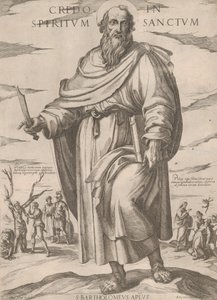 Szent Bertalan a „Krisztus, Mária és az apostolok” sorozatból, kb. 1590-kb. 1610. alkotó: Antonio Tempesta