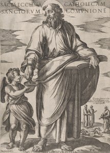 Szent Máté, a „Krisztus, Mária és az apostolok” c. 1590-kb. 1610. alkotó: Antonio Tempesta