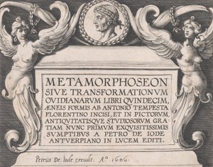 Címlap Ovidius „Metamorphoses” című művéhez, 1606.