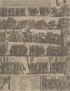 A római császár diadala, bal oldal, 1603. alkotó: Antonio Tempesta