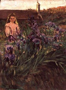 Lány az Ermitázs közelében (olaj, vászon) alkotó: Antonio Utrillo I Viadera