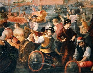 Catarino Cornaro kiszállása Velencében 1489-ben (307885 részlet)