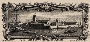 Velencei Isolario, XII. Lazzaretto Vecchio szigete, 1777.