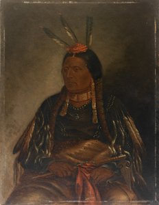 Che-tan-ce-ta Yellow Hawk, ca. 1887. alkotó: Antonio Zeno Shindler