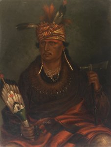 Chetan-woa-kutoa-mang A sólyom, aki sétálva vadászik, kb. 1887. alkotó: Antonio Zeno Shindler