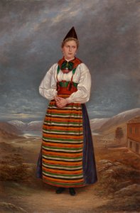 Svéd hölgy, kb. 1893. alkotó: Antonio Zeno Shindler