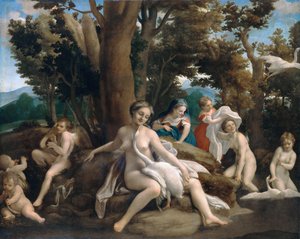 Léda és a hattyú alkotó: Antonio da Correggio