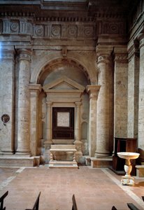 Szent Biagio templom belső nézete alkotó: Antonio da the elder Sangallo