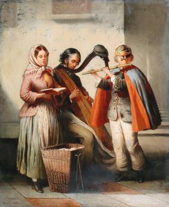 Utcazenészek alkotó: Antonín Hölperl