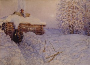 Banya télen, 1919 alkotó: Apollinari Mikhailovich Vasnetsov