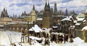 Moszkva a 17. században. A Mindenszentek hídja, 1901