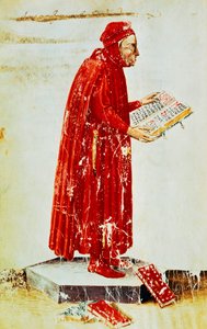 Lino Coluccio Salutati portréja (Stignano alkotó: Apollonio di Giovanni di Tommaso