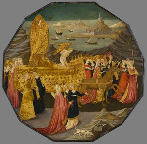 A tisztaság diadala, 1450-1460 körül (tempera és aranylevél a panelen)