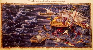 Vergilius kézirata Aeneis részletével, Apollonio di Giovanni (1415 vagy 1417-1465)