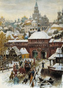 Moszkva a 17. században, a 19. század vége - a 20. század eleje. alkotó: Appolinari Mikhaylovich Vasnetsov