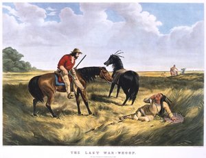 "The Last War-Whoop", 1834-1907 alkotó: Archibald Campbell Tait