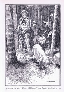Csak a disznók, mondta William mester, az 1900-as évek alkotó: Archibald Webb