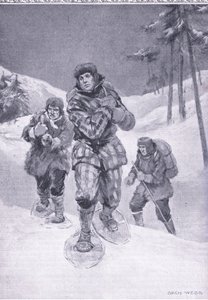 A nyomtalan pazarláson keresztül Labradorba (Donald Smith), illusztráció a Cassells Romance of Famous Lives-ból, 1940 körül