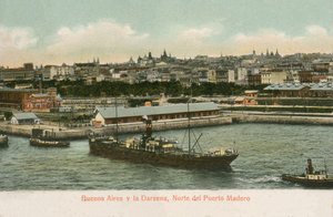 Darsena dokk, Puerto Madero, Buenos Aires, Argentína (színes fotó)