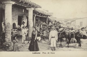 Utcai jelenet, Ledesma, Jujuy tartomány, Argentína