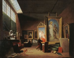 Atelier dAry Scheffer, rue Chaptal, 1851. alkotó: Arie Johannes Lamme