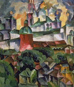 Táj Troize-Sergiev közelében alkotó: Aristarkh Vasilievic Lentulov