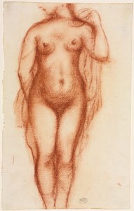 Nackte Frau stehend