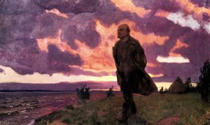 "Lenin és Razliv", Arkagyij Alekszandrovics Rylov festménye