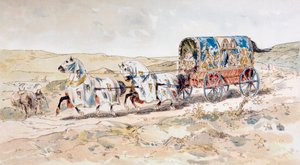 13. századi lovas női hintó, 1886